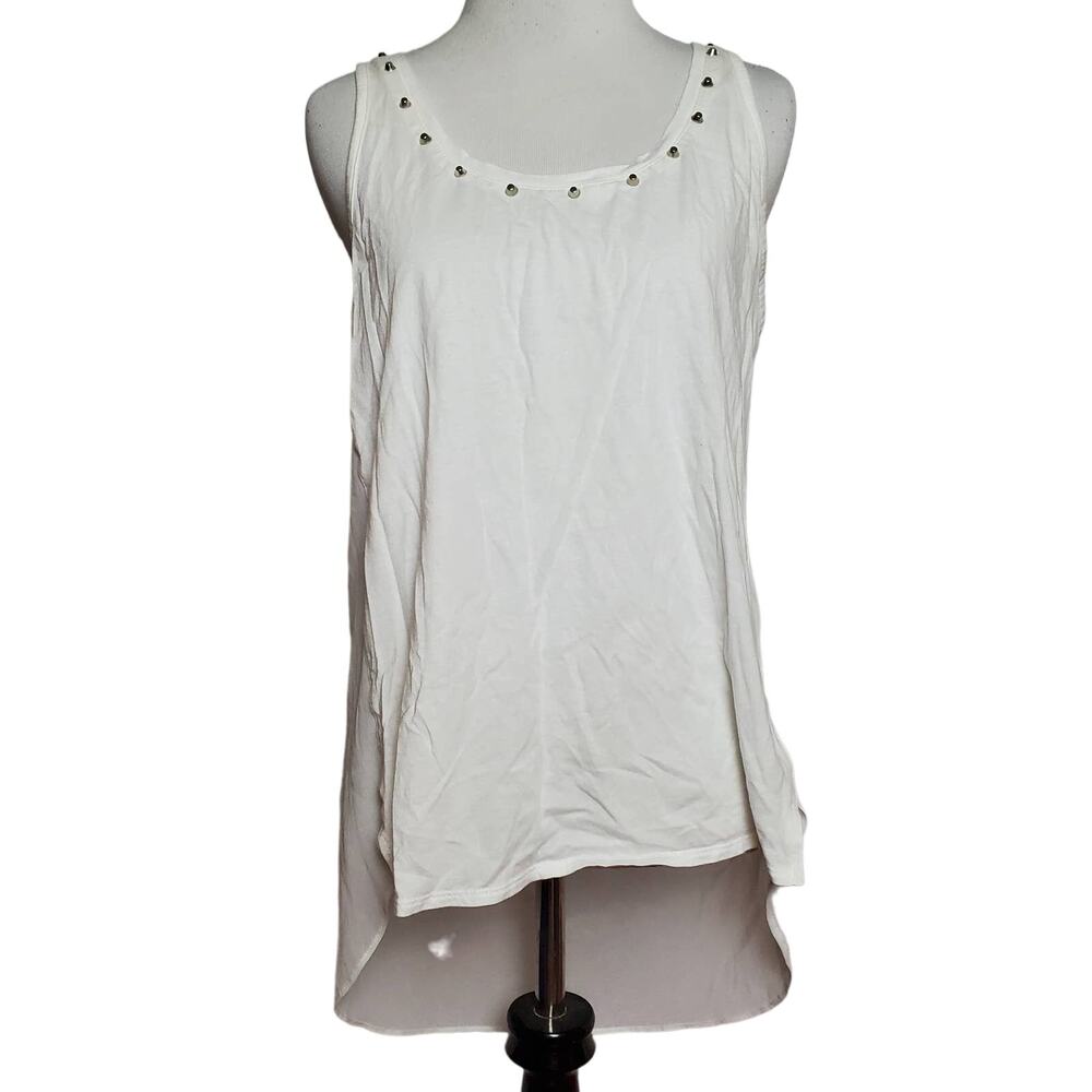 Express White Sheer Tank Top SZ Medium